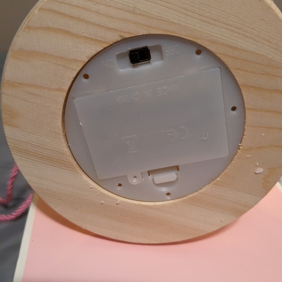 Light up pink rose in glass LED string lights batteries included - Picture 5 of 6